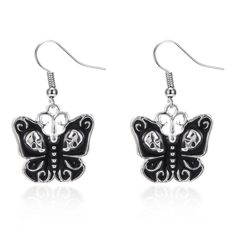 Halloween Funny Earrings Devil Hair Clasp Asymmetric