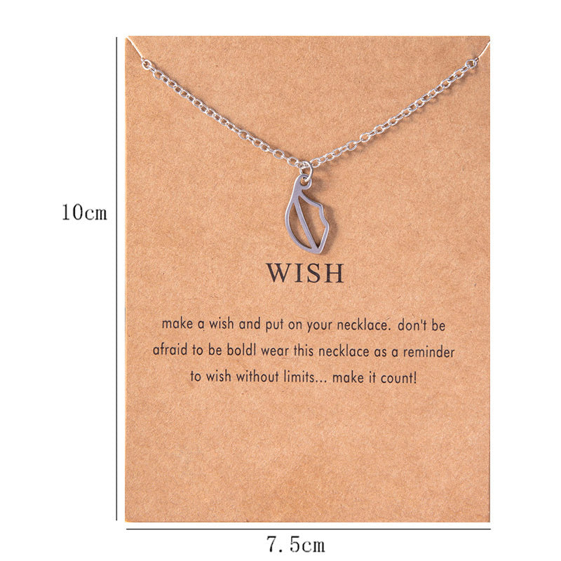 Creative Lips Pendant Necklace Silver Stainless Steel Necklaces Chokers