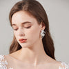 Fashion White Flower Pearl Earrings