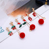 Female Asymmetrical Hair Ball Earrings Earrings Earrings