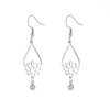 Vintage Water Drop Lotus Women's Earrings