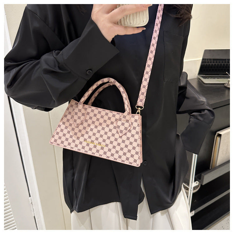 Portable Simplicity Fashionable Retro Casual Plaid Shoulder Messenger Bag For Women
