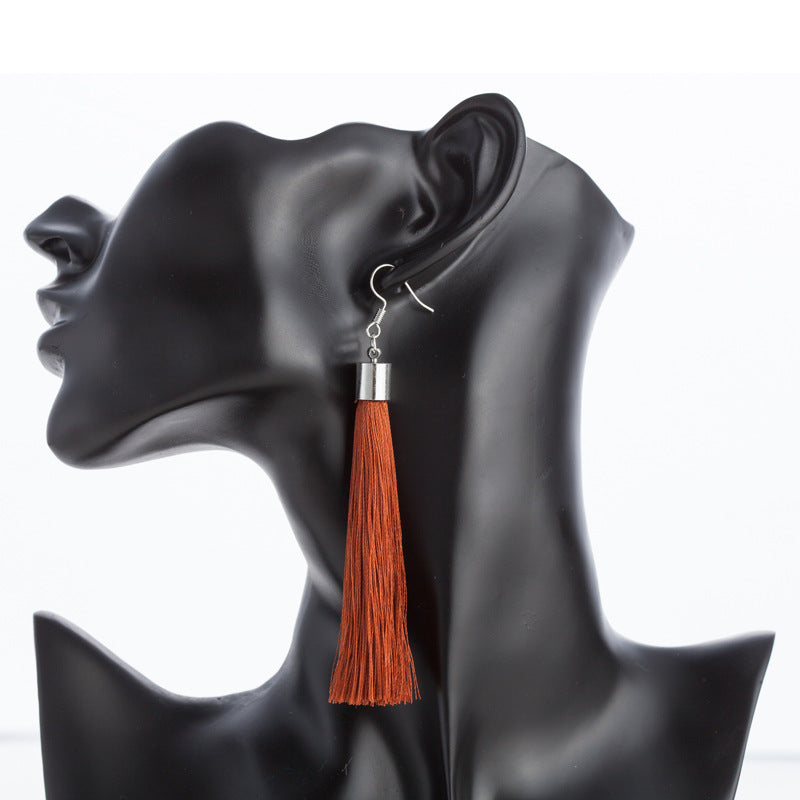 Bohemian tassel earrings
