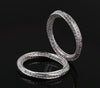Full circle full diamond carat simulation diamond gold-plated women's ring Mobius ring row of diamonds