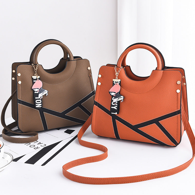 Women's bags new bag women's European and American big bag fashion women's bag slung slung single-shoulder handbag