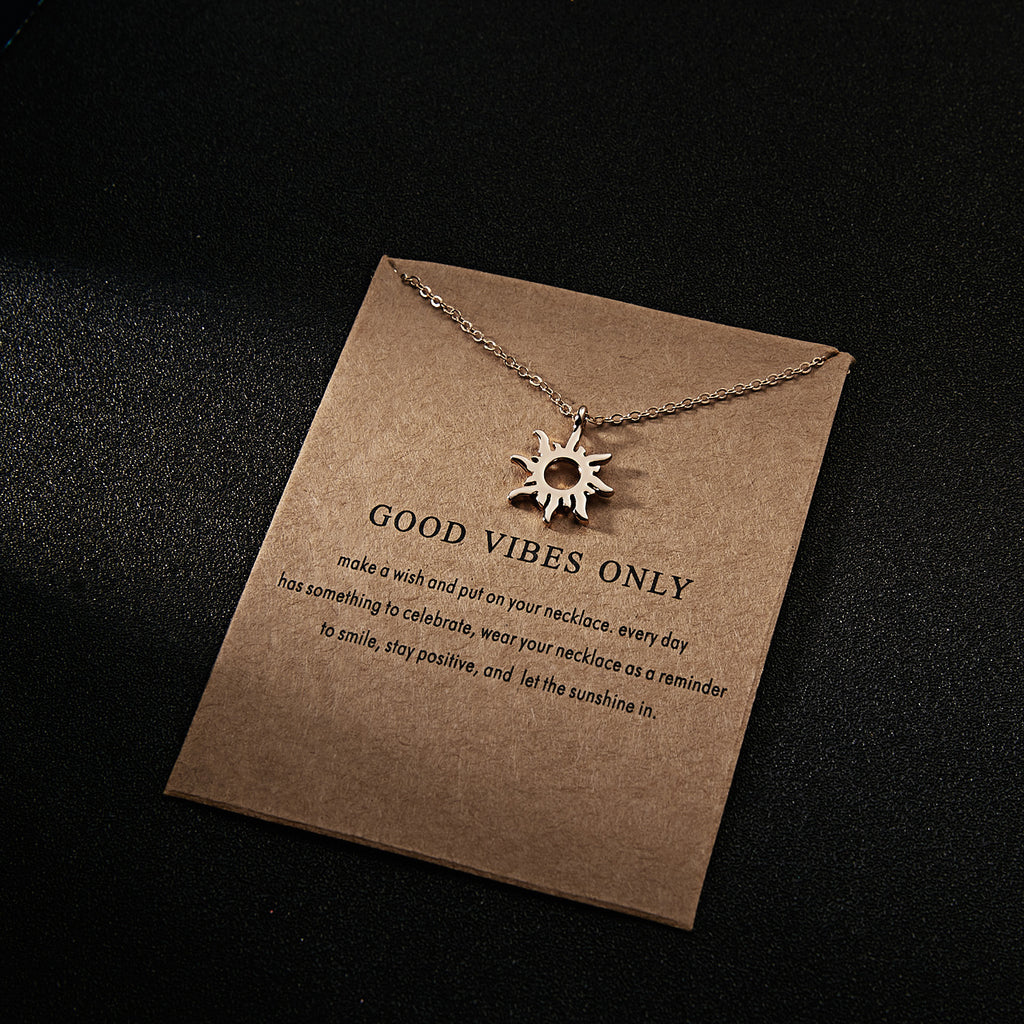 Sun alloy necklace