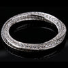 Full circle full diamond carat simulation diamond gold-plated women's ring Mobius ring row of diamonds