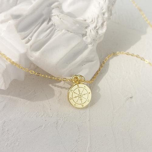 Compass guideline necklace