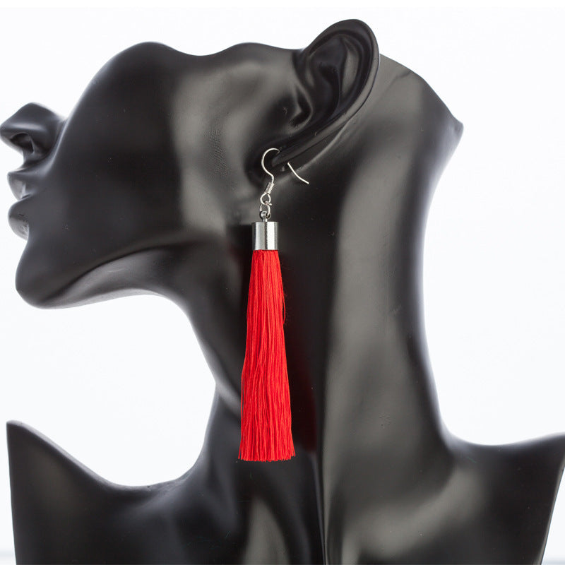 Bohemian tassel earrings