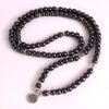 Black Gallstone 108Mala Bead Bracelet