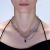Clavicle Chain Necklace Pendant Detachable Twisting Stitching Necklace