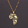 Africa Map Pendant Necklace Creative New Ghana Map Necklace