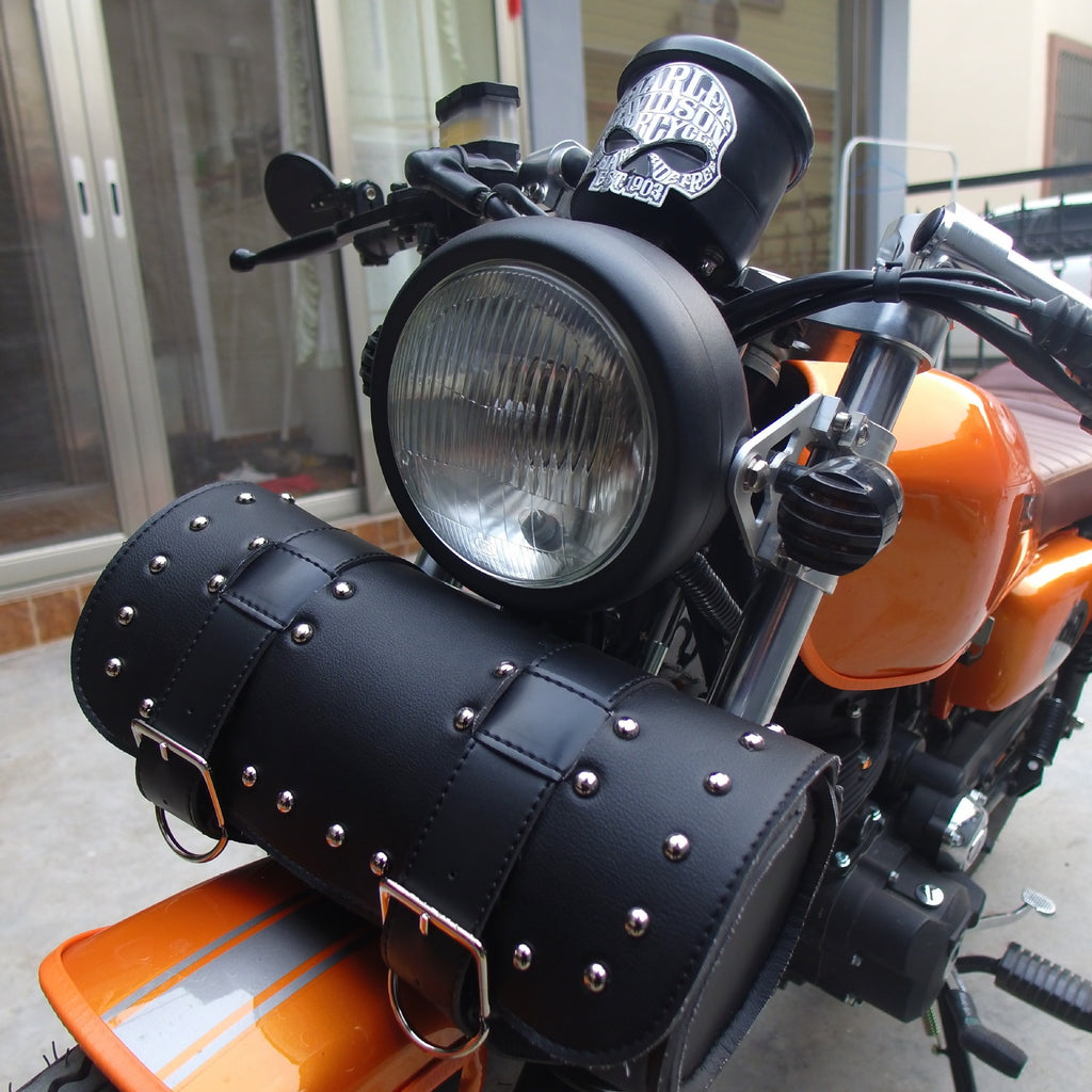 Retro Motorcycle Bicycle Bags Waterproof Leather Pannier Bag