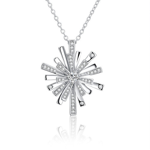 Christmas snowflake necklace