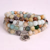 Black Gallstone 108Mala Bead Bracelet