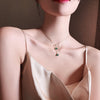 Scalloped Crystal Necklace