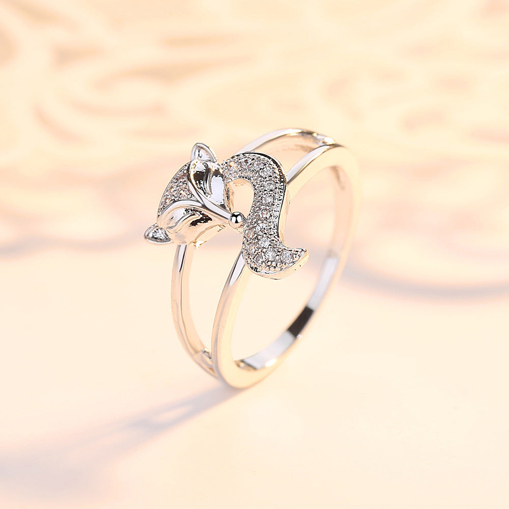 Creative and simple temperament fox ring