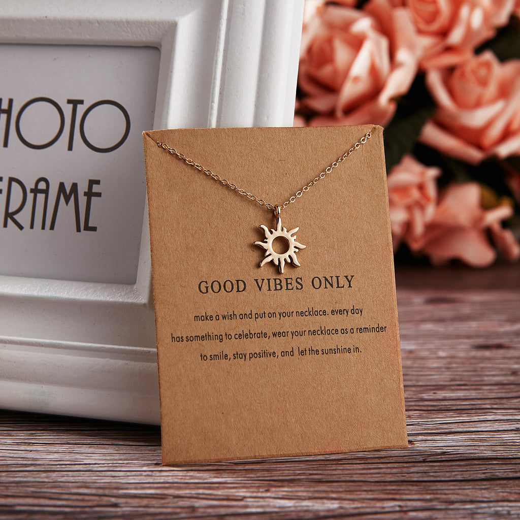 Sun alloy necklace