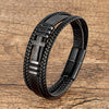Cross Multi-layer Leather Bracelet Vintage Men And Women