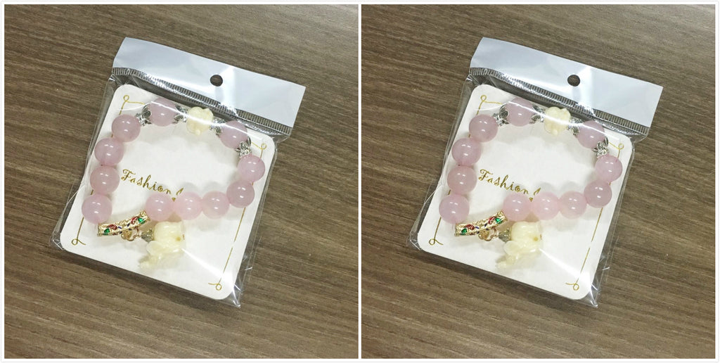 Frosted Crystal Bracelet Cute Little Elephant Bracelet Bracelet