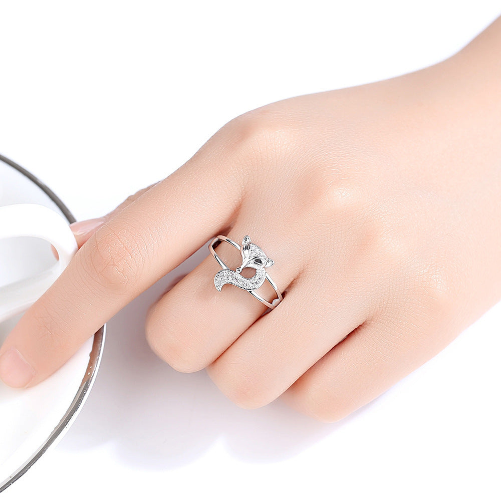 Creative and simple temperament fox ring