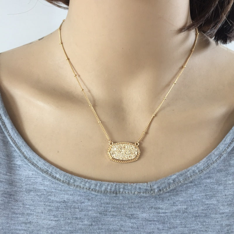 Colorful pendant necklace