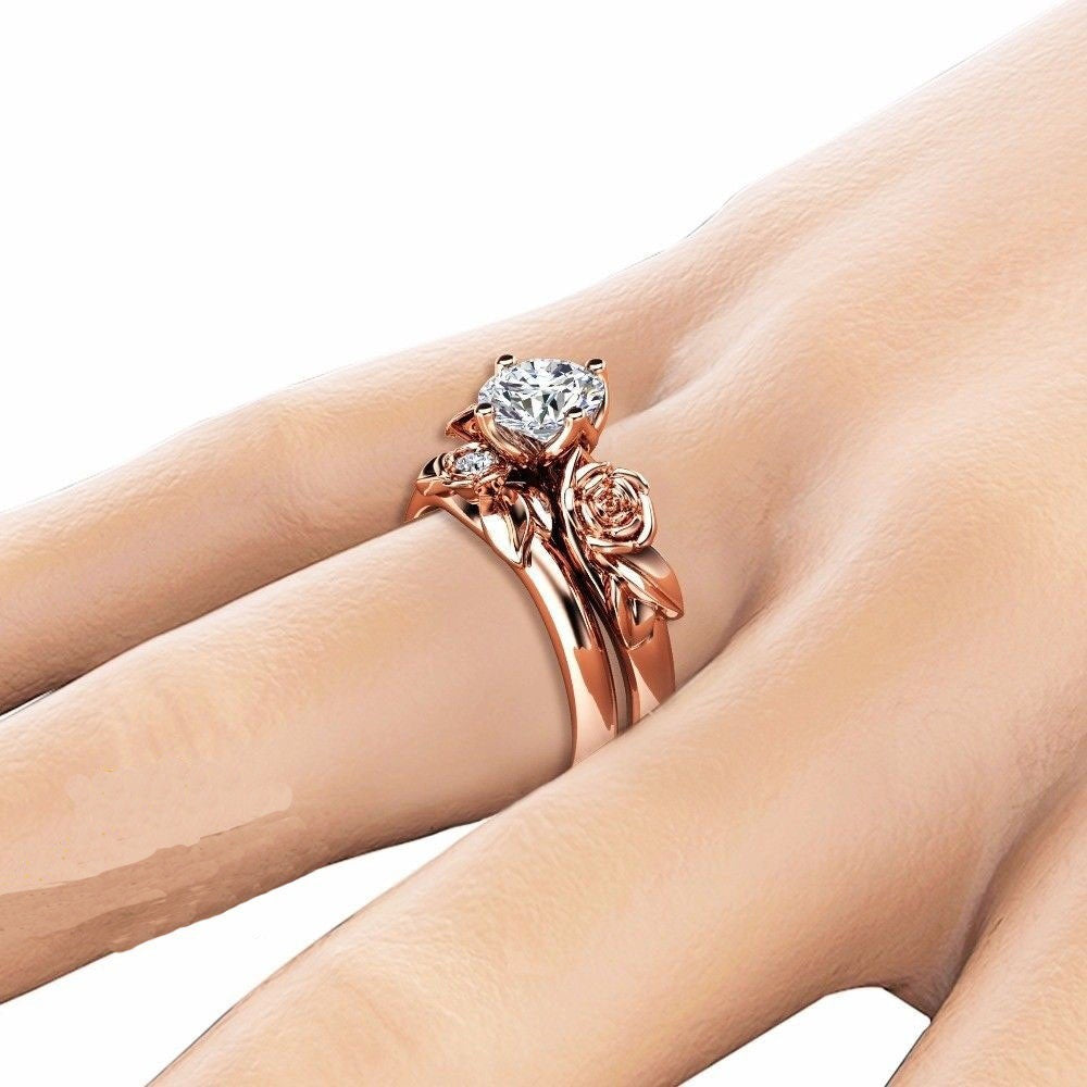Rose gold ring