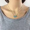 Colorful pendant necklace