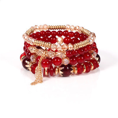 Alloy Tassel Multicolor Bracelet Color