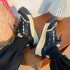 Womens Casual Sneakers Back To Milk Tea Tone Thick Sole Shoes