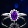 Colored Gemstone Princess Engagement Ring