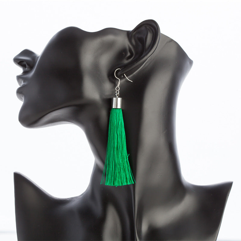 Bohemian tassel earrings