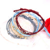 Four-color beaded woven bracelet