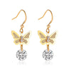 Zircon Earrings Temperament Fashion Short Earrings Earrings