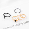 Cross ring set tail ring personality joint ring index finger ring female