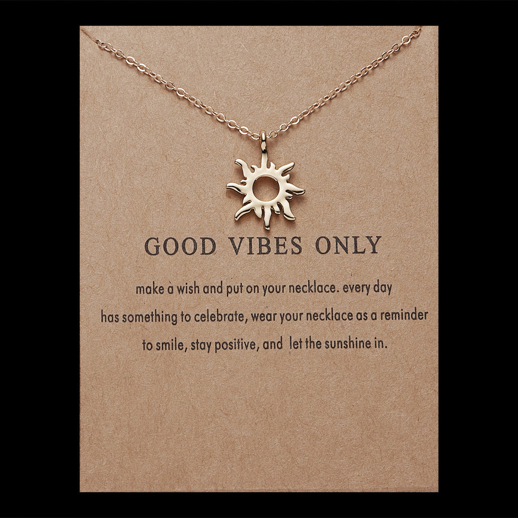 Sun alloy necklace