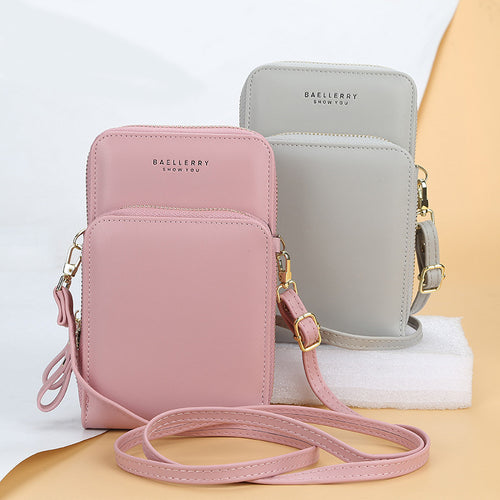 Large Capacity Crossbody Shoulder Bags For Women Fashion Zipper Mobile Phone Bags
