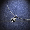 D-color Diamond Necklace Silver Pendant