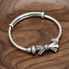 999 Sterling Silver Bow Bracelet For Women