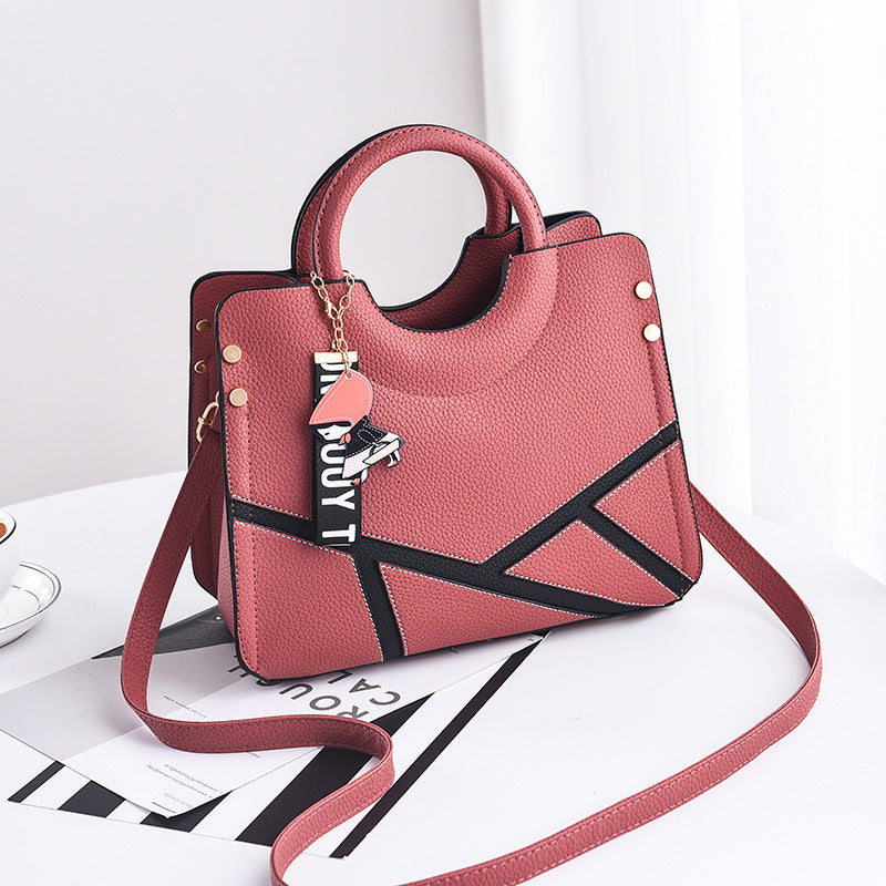 Women's bags new bag women's European and American big bag fashion women's bag slung slung single-shoulder handbag