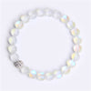 Frosted Purple Artificial Moonstone Bracelet Women