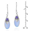 White Moonstone Earrings