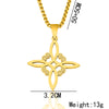 Witch Irish Knot Stainless Steel Necklace Witchcraft Celtic Knot Pendant Necklaces