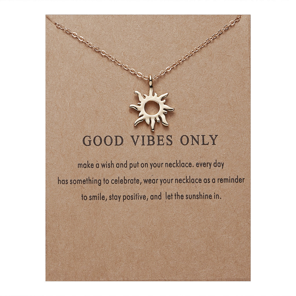 Sun alloy necklace