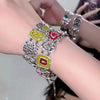 Embossed Color Enamel Bracelet Hot Girl