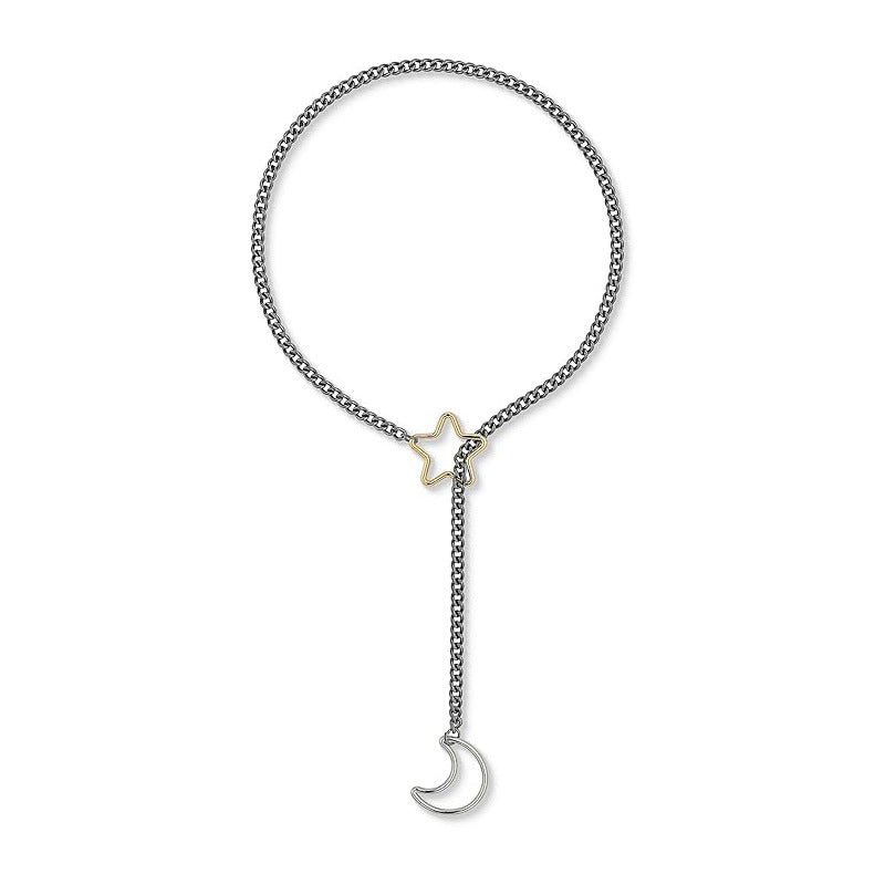 Gold Moon And XINGX Necklace Adjustable Necklace