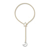 Gold Moon And XINGX Necklace Adjustable Necklace