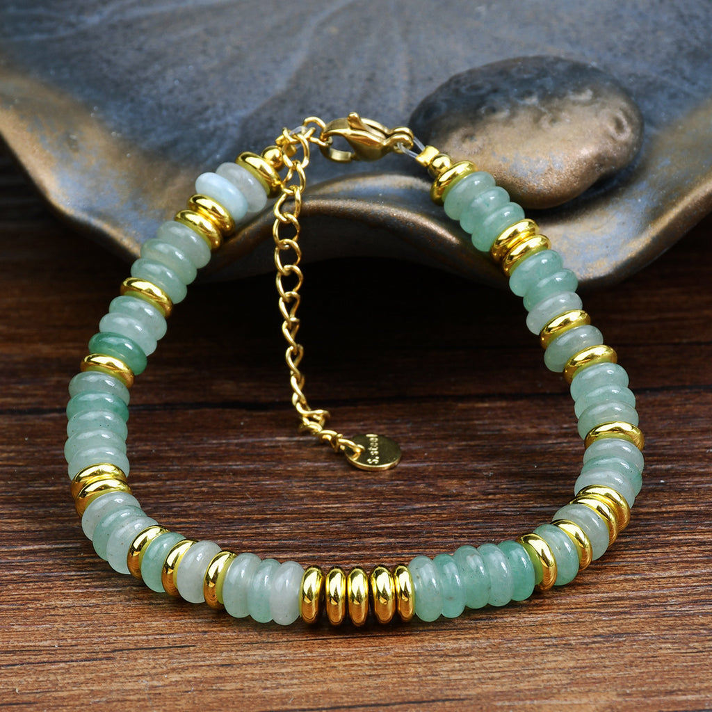 Dopamine Color Natural Stone Beaded Bracelet