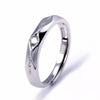 Couple Couple Rings Open Mouth White Gold Plated Men And Women