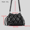Women's PU Rhombus Stitching Handbag